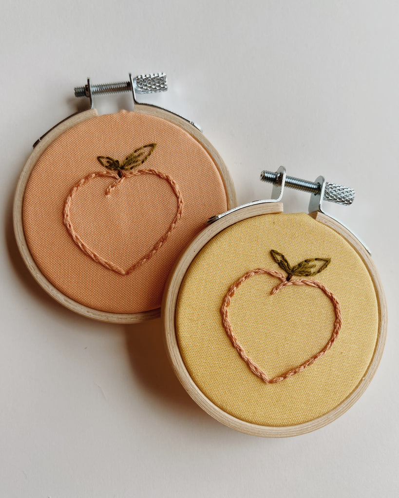 Peach Embroidery Hoop