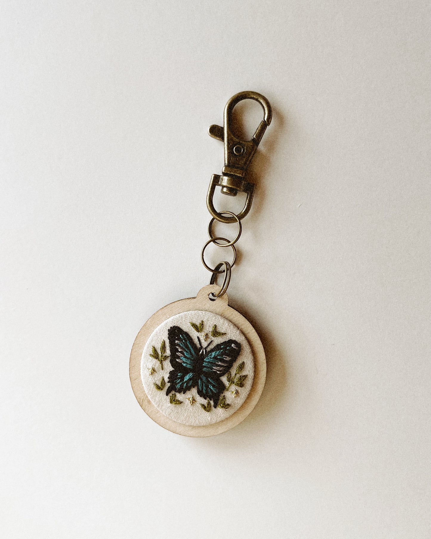 Blue Butterfly Keychain