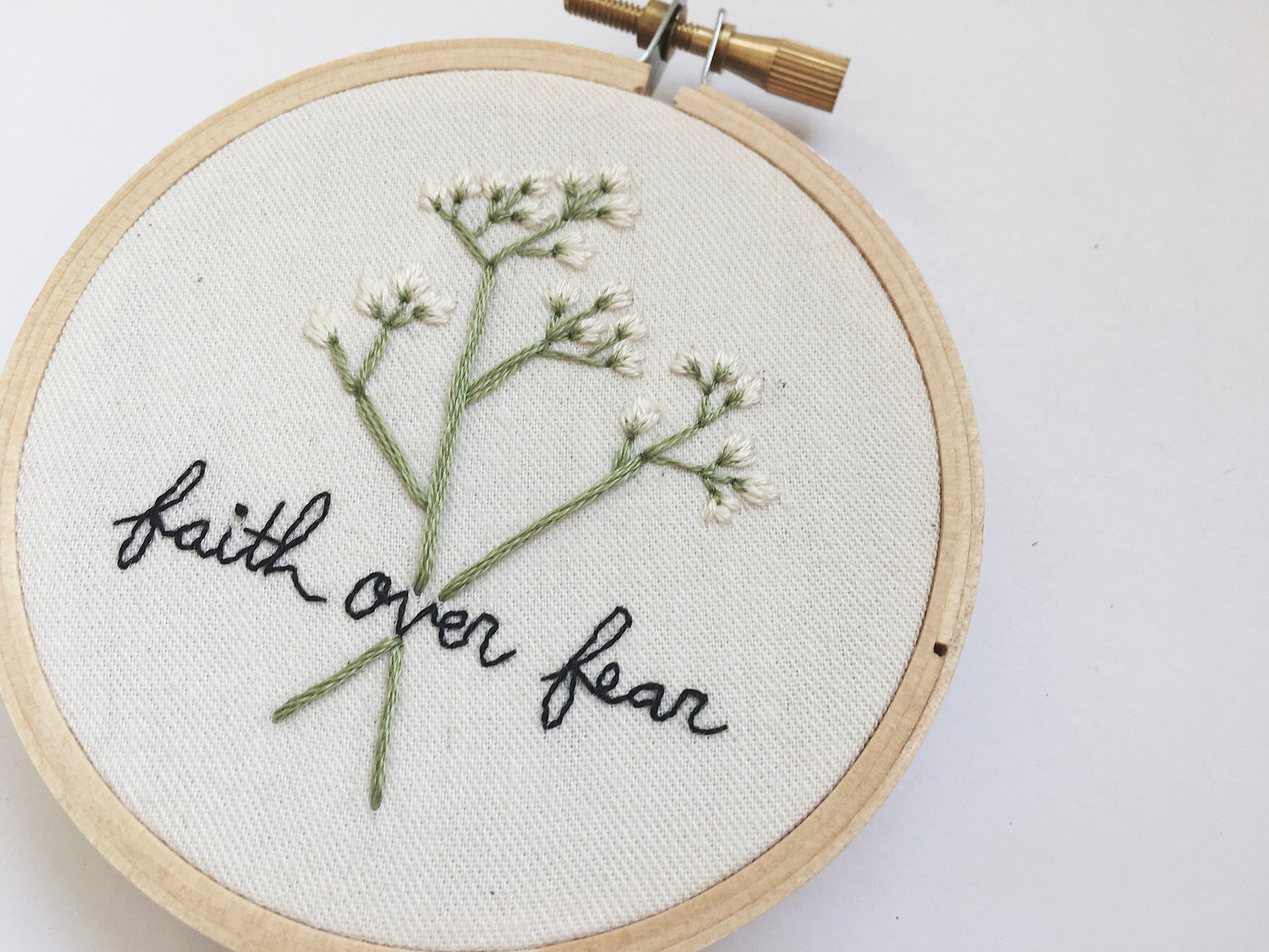 Hanging Plant Mini Wildflower Embroidery